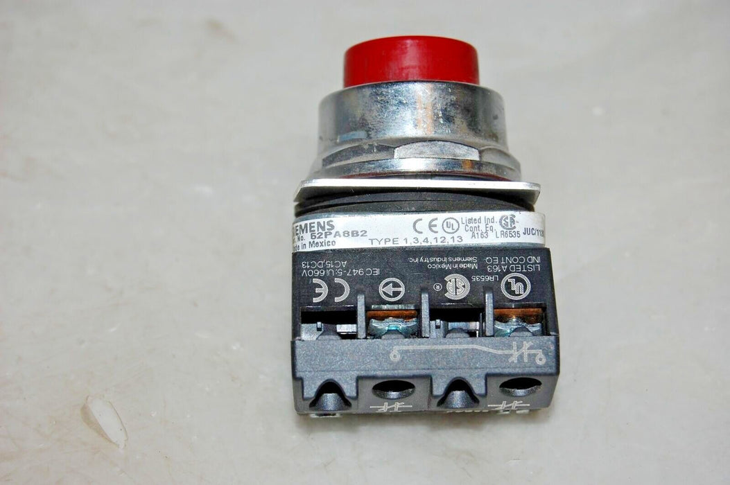 Siemens Red Push Button 52PA8B2