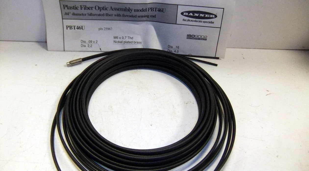Banner Engineering Sensor 25967 PBT46U Fiber Optic