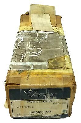 Versa Valves VUH-8403 200 psi 3 Position Selector Valve