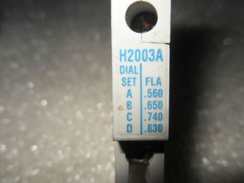 1 LOT OF 3 Cutler-Hammer H2003A OVERLOAD HEATER ELEMENTS