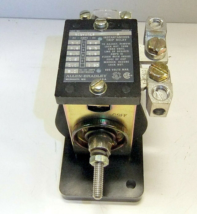 Allen-Bradley Instantaneous Trip Relay 809-A01E