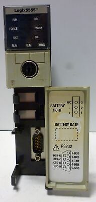 Allen-Bradley 1756-L55/A Rev G02 Ser A PLC Processor w/1756-M13/A Memory Module