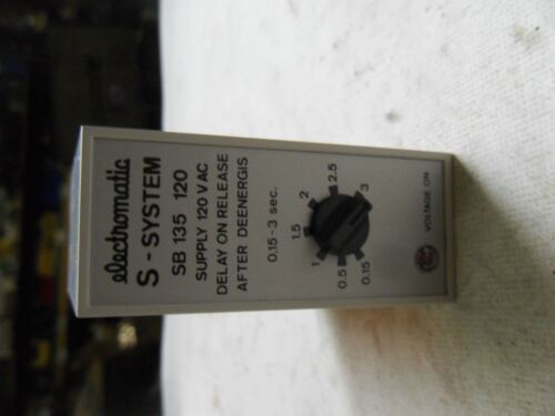 1 ELECTROMATIC SB 135 TIMING RELAY