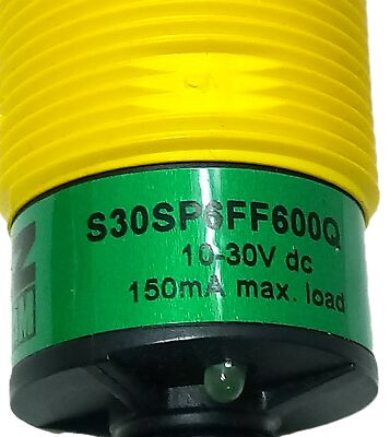 Banner Engineering S30SP6FF600Q 34346 10-30 V DC Photoelectric Proximity Sensor