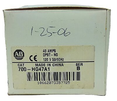 Allen-Bradley 700-HG47A1 120 V AC 40 A Power Relay