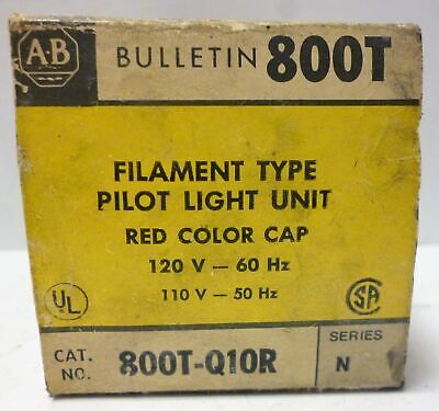 Allen-Bradley 800T-Q10R Red Pilot Light