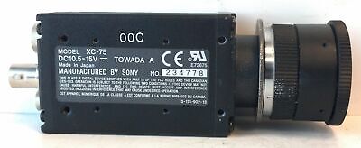 Sony XC-75 10.5-15 V DC CCD Video Camera Module w/ Computar 16mm 1:1.4 2/3" Lens