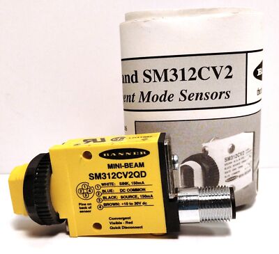 Banner Engineering SM312CV2QD 26903 10-30 V DC Photoelectric Proximity Sensor