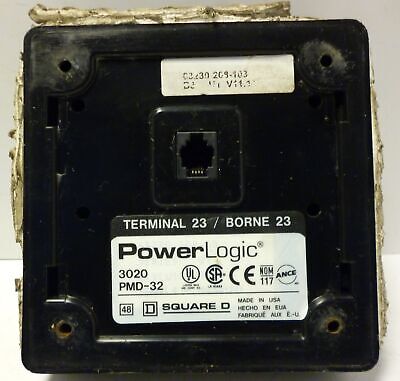 Square D 3020-PMD-32 Power Logic Power Meter