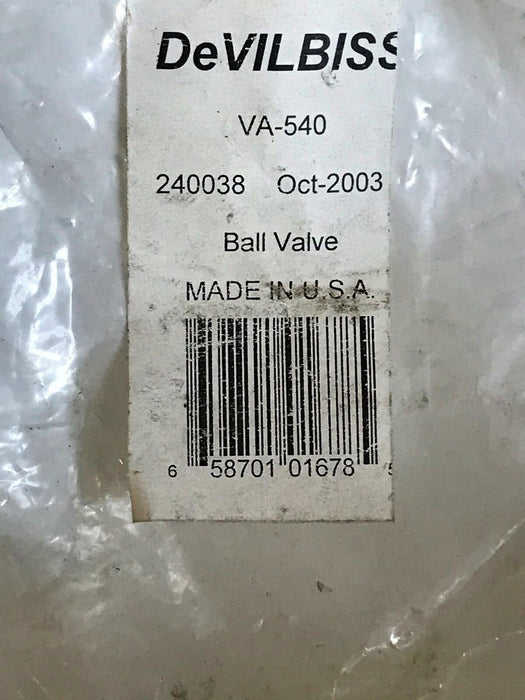 Devilbiss VA-540 Ball Valve