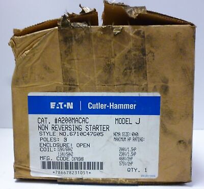 Eaton A200MACAC Non-Reversing Starter
