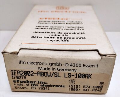 Efector IFA2002-ABOW/SL-LS-100AK IF0279 20-250 V DC Inductive Proximity Sensor