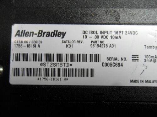Allen-Bradley 1756-IB16I DC Input Module