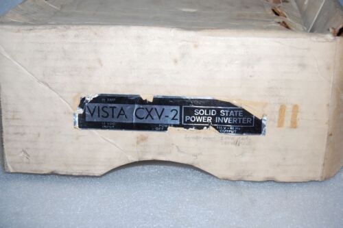Vista CXV-2 Solid State Power Inverter