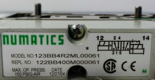 Numatics 123BB4R2ML00061 Solenoid Valve