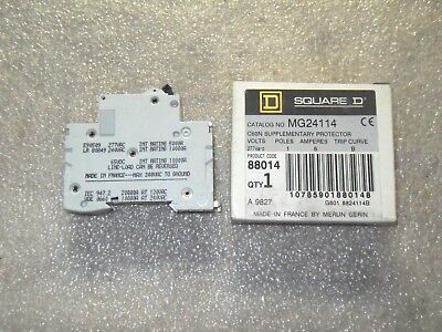 Square D MERLIN GERIN MG24114 6A 277VAC CIRCUIT BREAKER