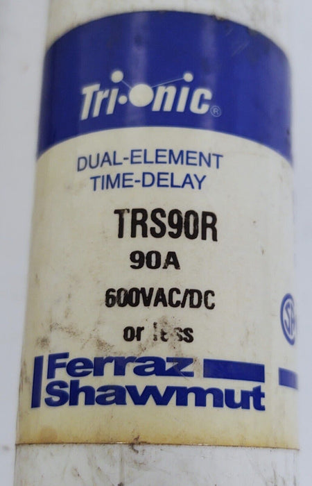 Gould Shawmut TRS90R 600V AC/DC 90 A Class RK5 Current-Limiting Time-Delay Fuse