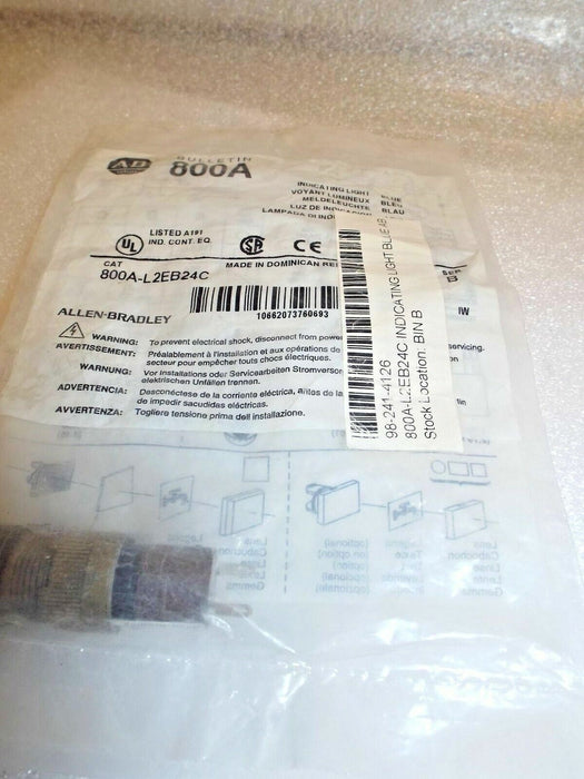 Allen-Bradley Indicating Light 24V Full Voltage 800A-L2EB24C