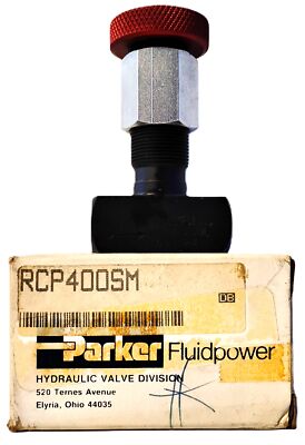 Parker RCP400SM Hydraulic Flow Control Valve w/ Relief Knob