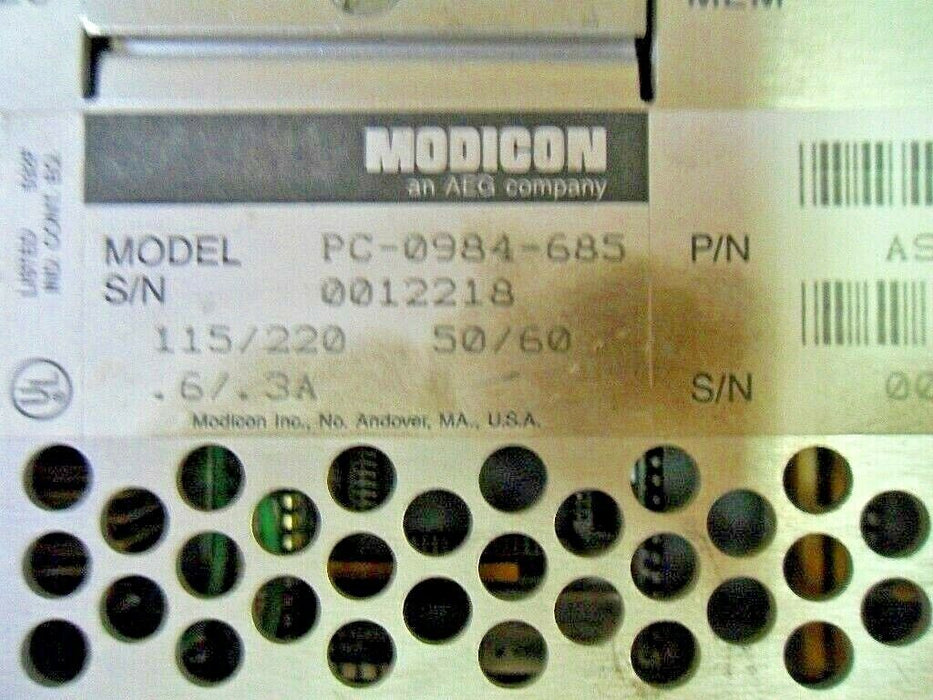 1 MODICON PC-0984-685 CPU MODULE