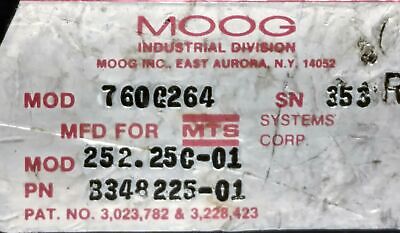 MOOG 760C264 Hydraulic Valve