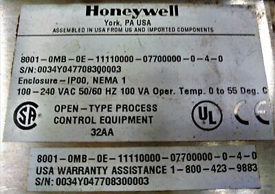 Honeywell UMC800 Enclosed Rack Controller