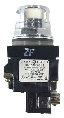 GE CR104PBL10W352 Illuminated Pusbutton Assembly w/ CR104PXG42 Contact Block