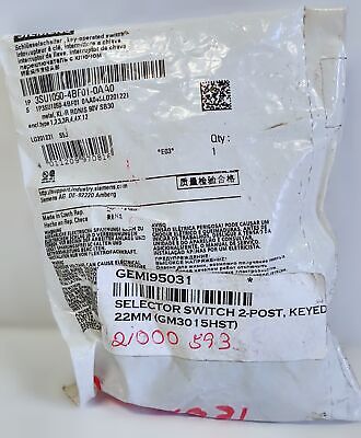Siemens 3SU1050-4BF01-0AA0 Key-Operated Selector Switch