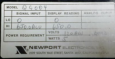 Newport Q9004 Digital Current Panel Meter