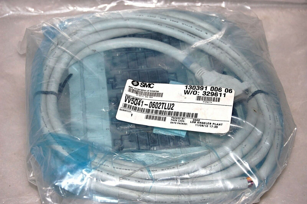 SMC VV5Q41-0602TLU2 Manifold W/ Plug In