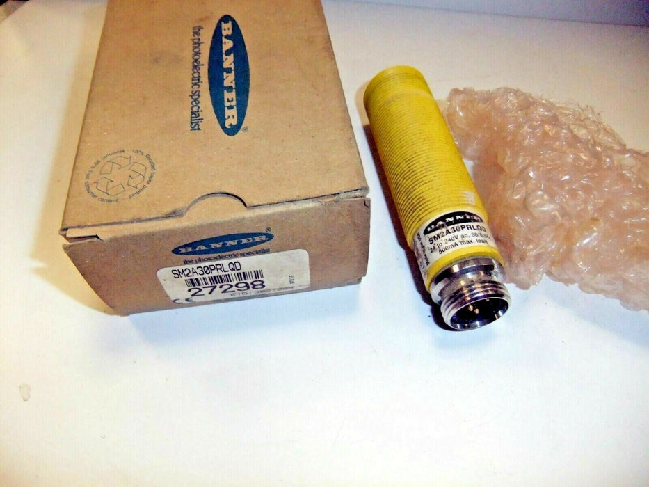 Banner Engineering Photoelectric Switch 27298 Barrel Receiver SM2A30PRLQD