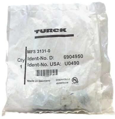Turck MFS3131-0 Microfast Male Straight Field Wireable Connector 1/2" U0490