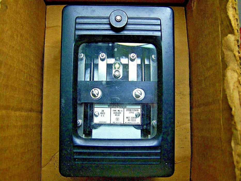 Westinghouse Mg-6 Mg 6 289B359A16 Auxiliary Relay