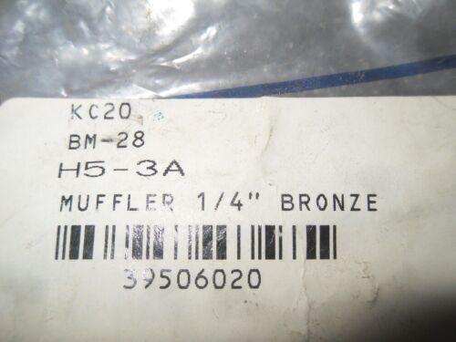 10 Adsens Tech Bm-38 1/4" Bronze Muffler