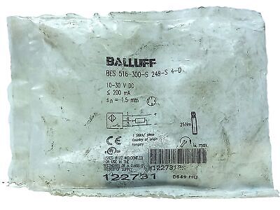 Balluff BES 516-300-S249-S4-D 122731 10-30 V DC Inductive Proximity Sensor