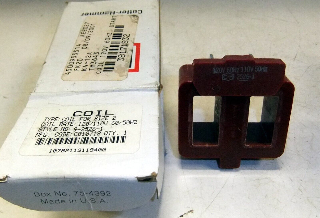 Cutler-Hammer Coil 9-2526-1 110/120V