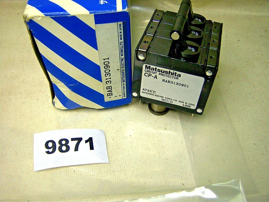 Matsushita Circuit Protector BAB3130901 3-10A 3P 250V