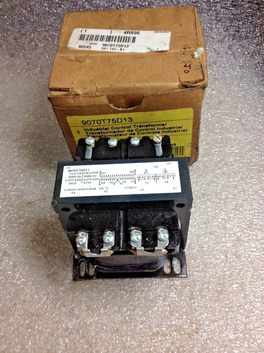 Square D 9070T75D13 Industrial Control Transformer