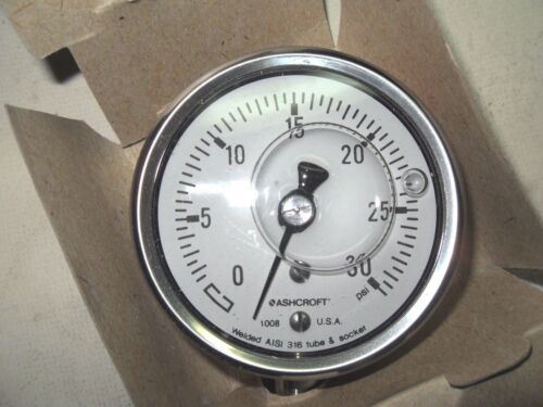 Ashcroft 238A460-02 1Ma42426-011 Pressure Gauge 0-30Psi