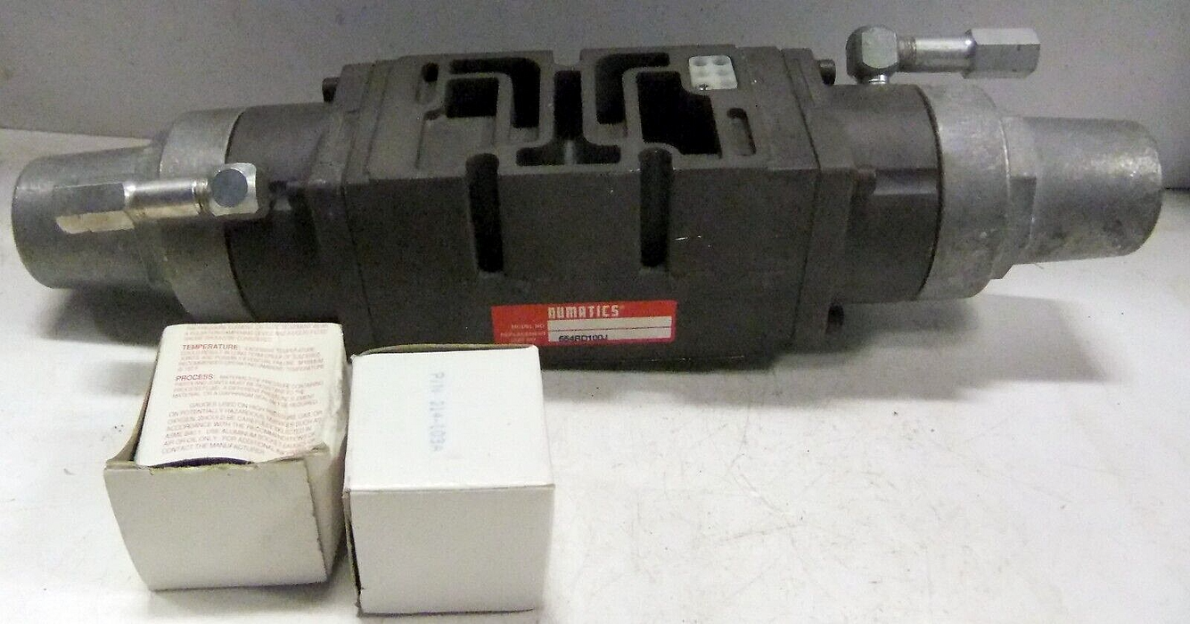 Numatics 554RD100J Control Valve Double Sided with Gauges