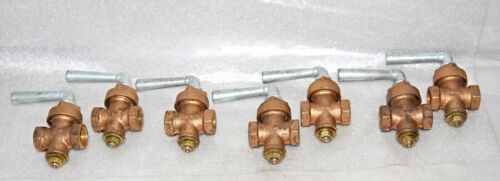 Sterling Faucet Co 84-063 1/2 Inch Ips Ground Key Stop and Drains LOT OF 7