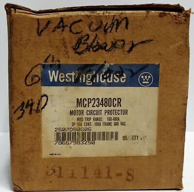 Westinghouse MCP23480CR 3P 50A 600VAC Circuit Breaker