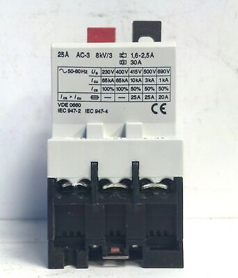 Cutler-Hammer A302GN 3 P 1.6-2.5 A 200/230 V Manual Starter Protector