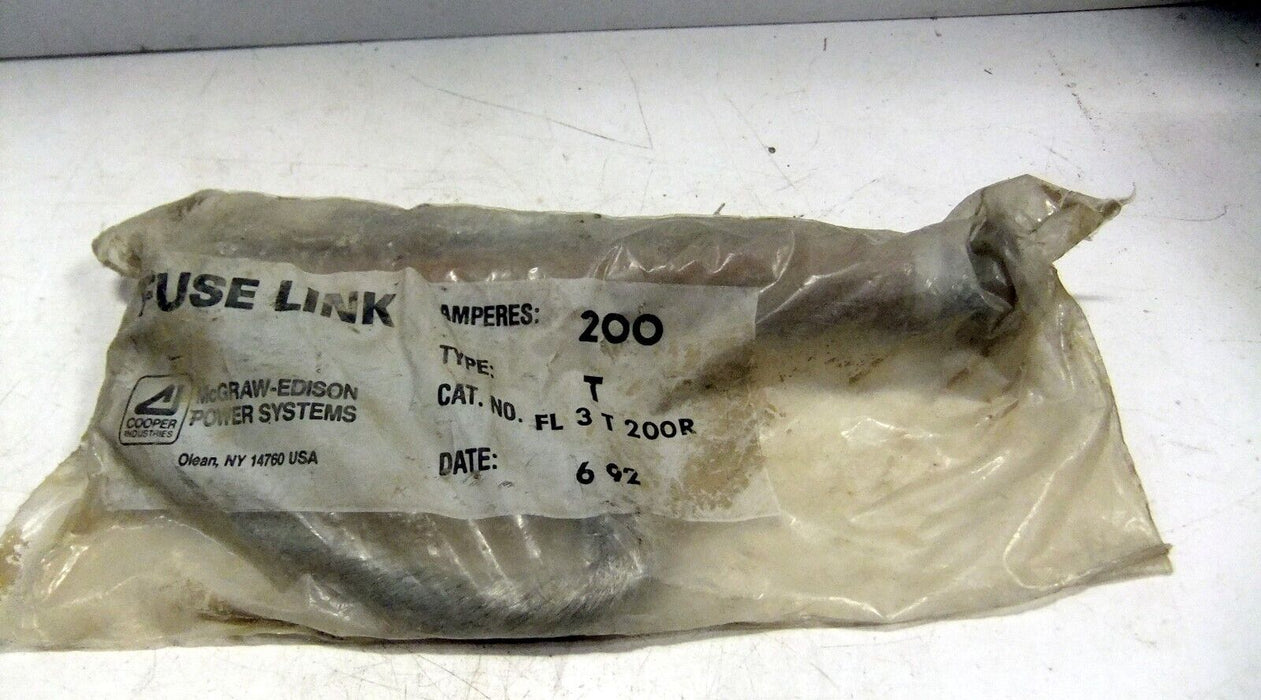 Cooper McGraw Edison Fuse Link FL3T200R 200A