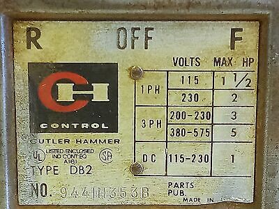 Cutler-Hammer 9441H353B 3 Position Drum Switch
