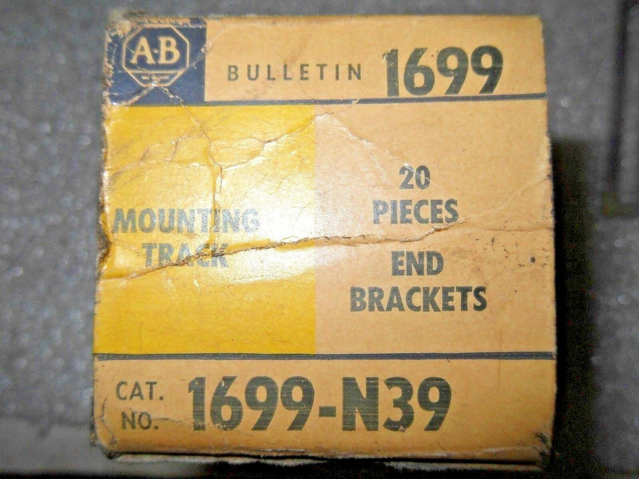 Lot Of 20 Allen-Bradley 1699-N39 Mounting Track End Brackets