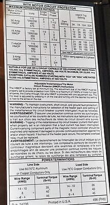 Cutler-Hammer ECA2414-CJB Starter Motor Controller in Enclosure