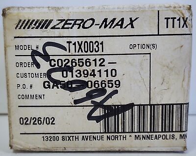 Zero Max T1X0031 TT1X 1C/2C/RNDKY/3/8F3/32KY Shaft to Shaft Coupling