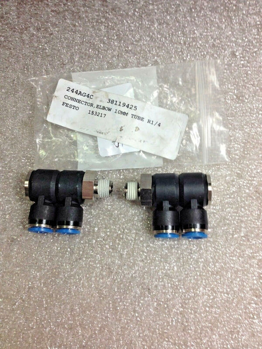 2 Festo 153217 Elbow Connectors