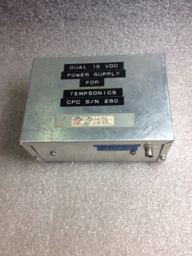 Dual 15 VDC Power Supply for Tempsonics CNC S/N 280